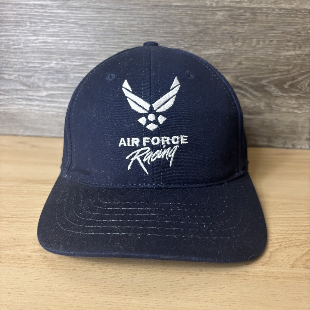 Air Force Hat Cap Fitted Small Mens Embroidered Military Racing Promo Made USA